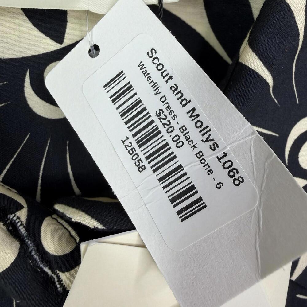 EXQUISE Anthropologie Tobie Mini Shirt Dress Waterlily Print Women's 38 - Picture 14 of 15